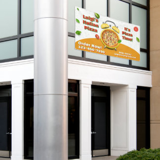Italienisches Pizzageschäft anpassen Geschäft Pizz Banner