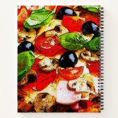 Italienisches Pizzeria Recipe Book Notizblock (Rückseite)