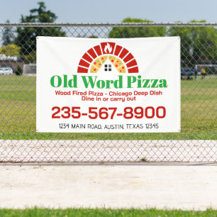 Italienisches Pizzeria-Restaurant Banner