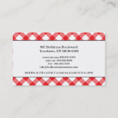 Italienisches Pizzeria Visitenkarte (Rückseite)