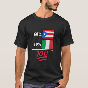 Italienisches Plus Puerto Rico Mix Erbe T-Shirt