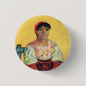 Italienisches Portraitgemälde Vincent van Gogh Button (Vorderseite)