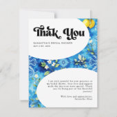 Italienisches Positano Amalfi Lemon Citrus Brautpa Dankeskarte (Vorderseite)