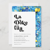 Italienisches Positano La Dolce Vita Brautparty Einladung (Vorderseite)