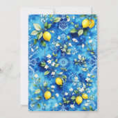 Italienisches Positano La Dolce Vita Brautparty Einladung (Rückseite)