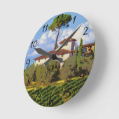 Italienisches Poster Runde Wanduhr (Winkel)