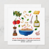 Italienisches Probe Einladung (Vorne/Hinten)