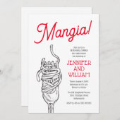 Italienisches Probe Einladung (Vorne/Hinten)