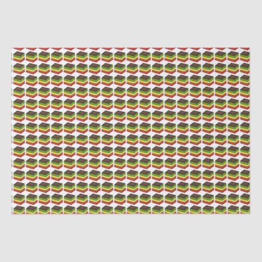 Italienisches Rainbow Seven Layer Tricolor Flag Co Seidenpapier (Vorderseite)