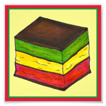 Italienisches Rainbow Seven Layer Weihnachtsgebäck