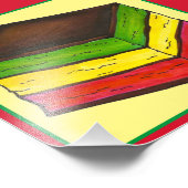 Italienisches Rainbow Seven Layer Weihnachtsgebäck Fotodruck (Ecke)