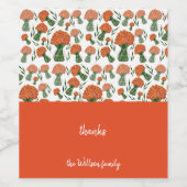 Italienisches Ranunculus Orange Weinkeller Weinetikett (Einzelnes Label)