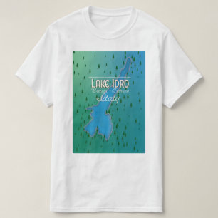 Italienisches Reiseplakat für den See Idro T-Shirt