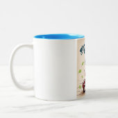 Italienisches Reiseplakat für Roller Zweifarbige Tasse (Links)