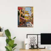Italienisches Reiseplakat Poster (Heimbüro)
