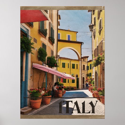 Italienisches Reiseplakat Poster (Vorne)