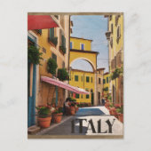 Italienisches Reiseplakat Postkarte (Vorderseite)