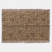 Italienisches Renaissance Gold Floral Muster Decke (Vorderseite)