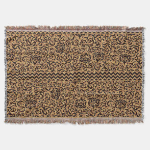 Italienisches Renaissance Gold Floral Muster Decke