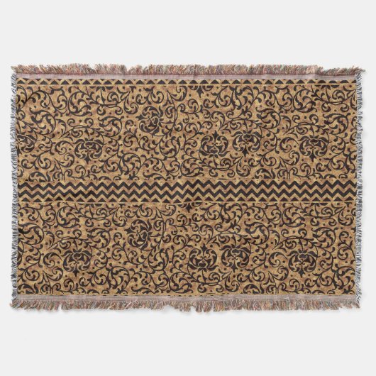 Italienisches Renaissance Gold Floral Muster Decke (Vorderseite)