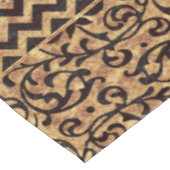 Italienisches Renaissance Gold Floral Muster Tischdecke (Schrägansicht)