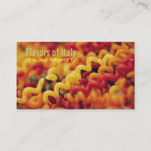 Italienisches Restaurant Business Cards Visitenkarte (Vorderseite)