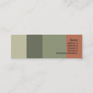 Italienisches Restaurant - dünn Mini Visitenkarte