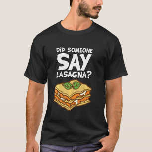 Italienisches Restaurant Feinschmecker Funny Lasag T-Shirt