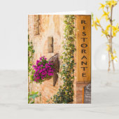 Italienisches Restaurant Karte (Gelbe Blume)