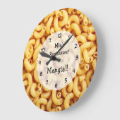 Italienisches Restaurant Pasta Thema Große Wanduhr (Winkel)