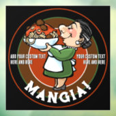 Italienisches Restaurant Pizzeria Werbeaktion Fensteraufkleber (Blatt 3)