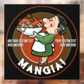 Italienisches Restaurant Pizzeria Werbeaktion Fensteraufkleber (Blatt 2)