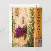 Italienisches Restaurant Postkarte (Vorne/Hinten)