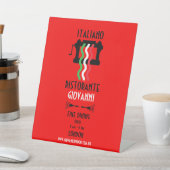 Italienisches Restaurant Sockelschild (In SItu)
