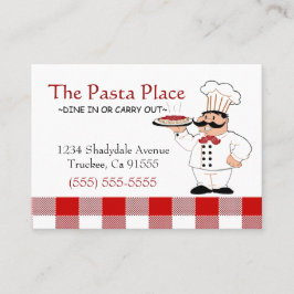 Italienisches Restaurant Visitenkarte