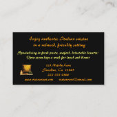 Italienisches Restaurant Visitenkarte (Rückseite)