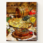 Italienisches Rezept Rustikales Buch (Rückseite)