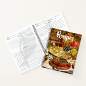 Italienisches Rezept Rustikales Buch (Innenseite)