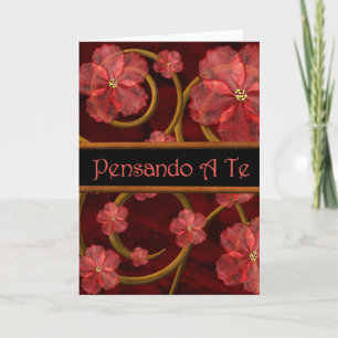 Italienisches Romance Denken an Sie Pensando ein Karte