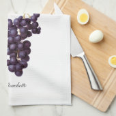 Italienisches rote Trauben-Geschirrtuch Geschirrtuch (Viertel Falte)