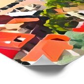 Italienisches Schloss Küstenort Pinacoteca Casa Se Poster (Ecke)