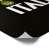 Italienisches Seen Vintage Reiseplakat Poster (Ecke)