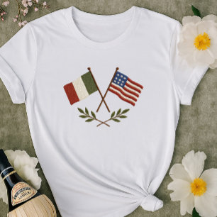 Italienisches Shirt für amerikanische Flaggen be
