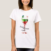 Italienisches Shirt | Stylish Vino Graphic (Vorderseite)