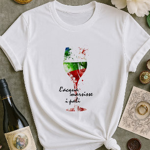 Italienisches Shirt   Stylish Vino Graphic