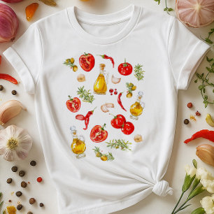 Italienisches Shirt zur Küche   Rosemary Tomato Ol
