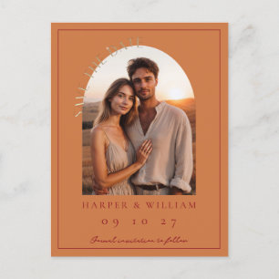 Italienisches Sonnenuntergang Foto Save the Date P Postkarte