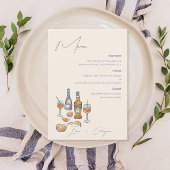 Italienisches Spritz Wedding Menu Menükarte