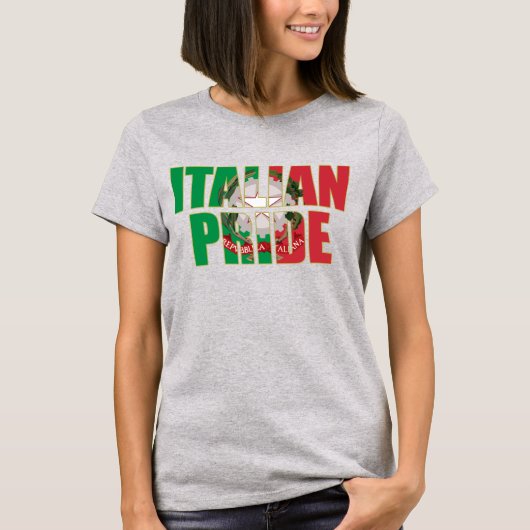 Italienisches Stolzt-shirt T-Shirt (Vorderseite)