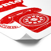 Italienisches Telefon Pronto Poster (Ecke)